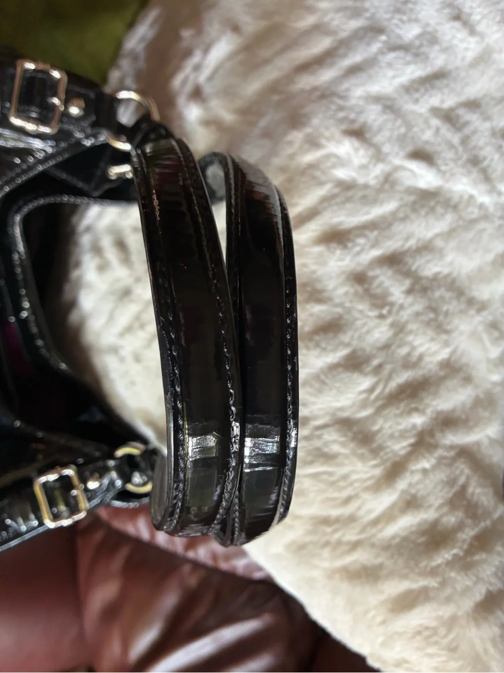 Coach glossy black